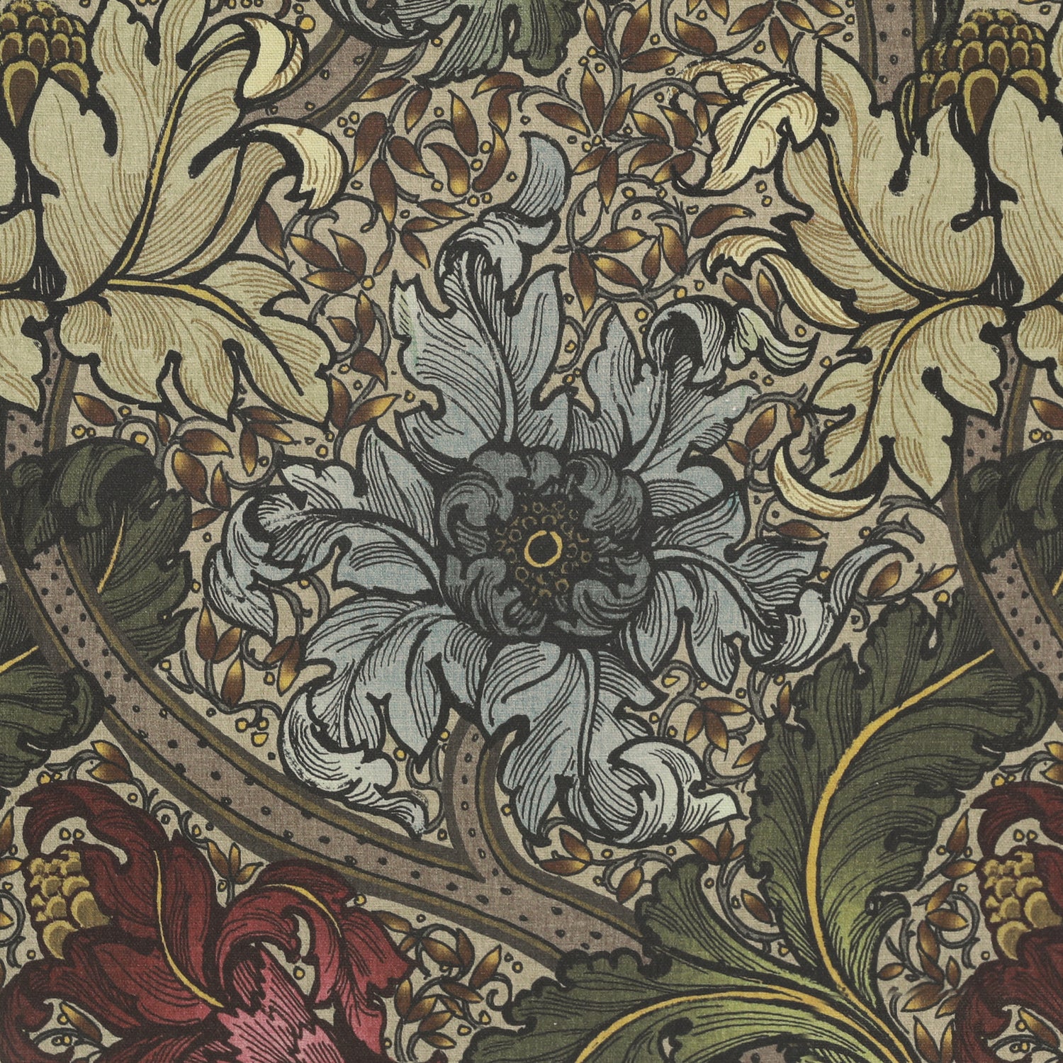 HOUSE Llewelyn-Bowen Morris Major Printed Fabric Florentine