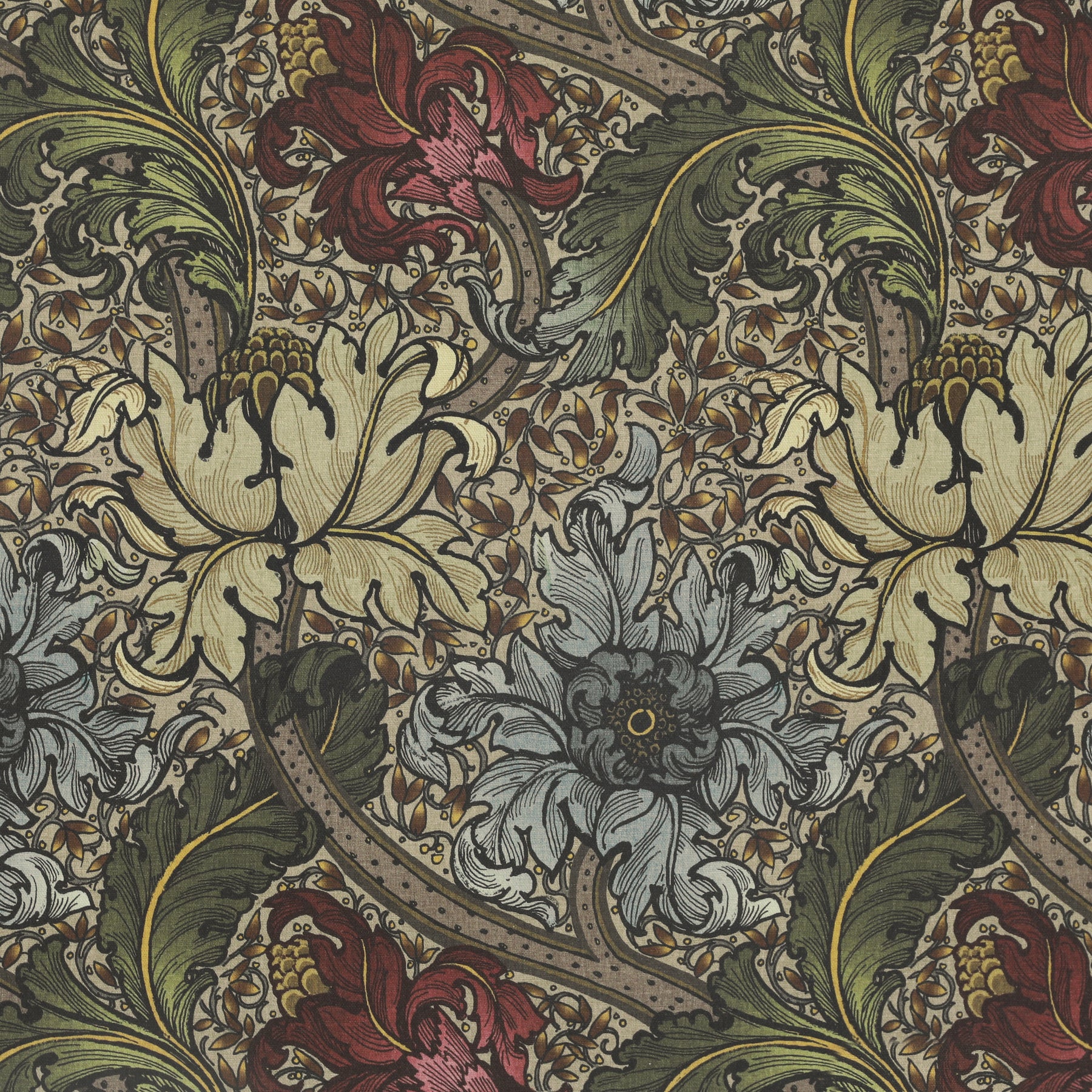 HOUSE Llewelyn-Bowen Morris Major Printed Fabric Florentine