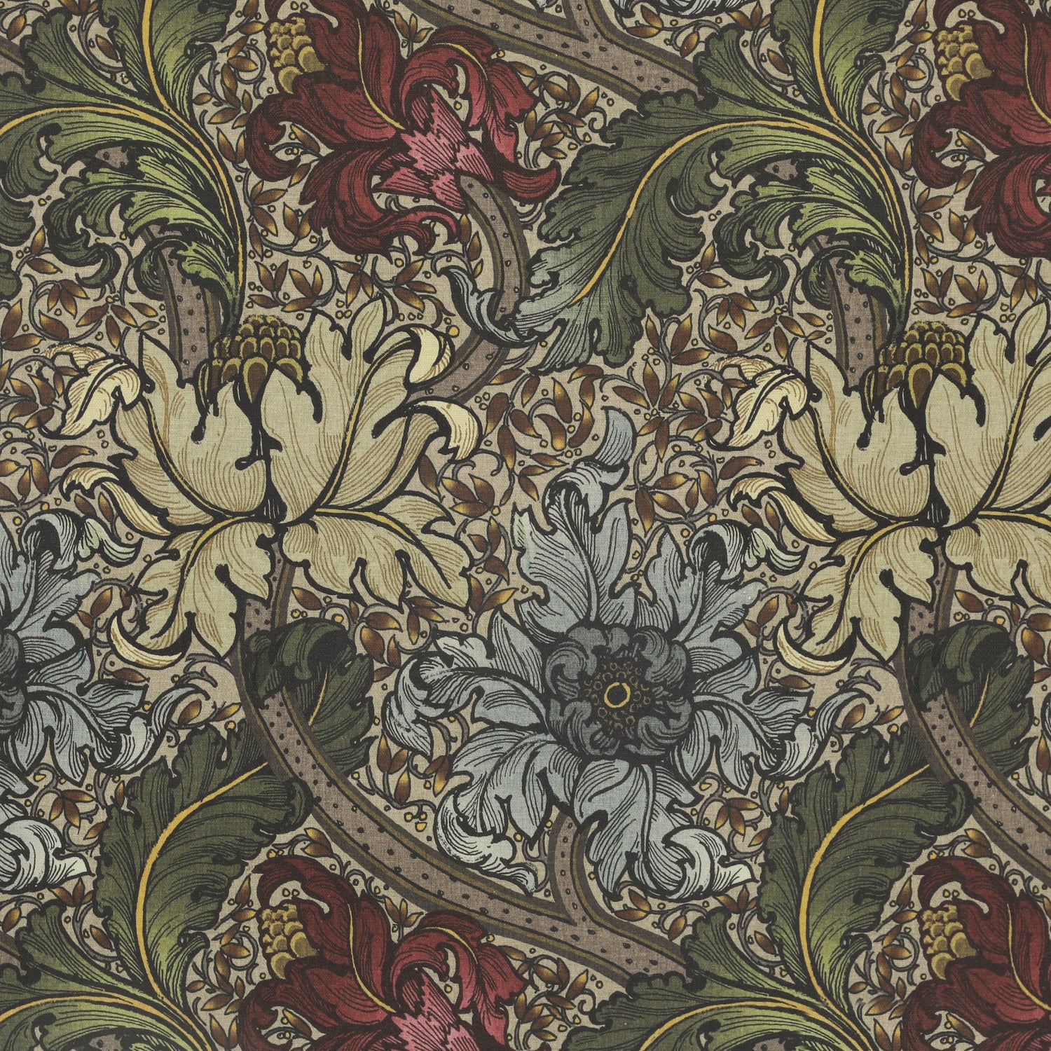 HOUSE Llewelyn-Bowen Morris Major Printed Made To Measure Roman Blind Florentine