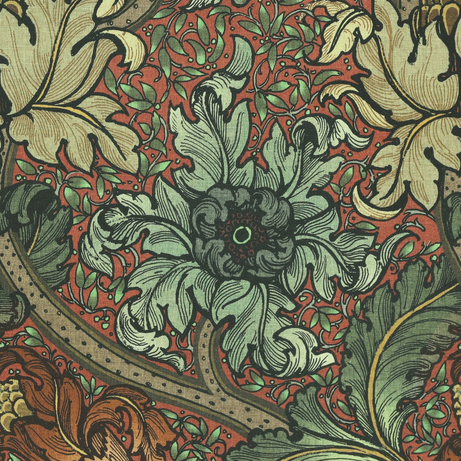HOUSE Llewelyn-Bowen Morris Major Printed Fabric Spiced flora