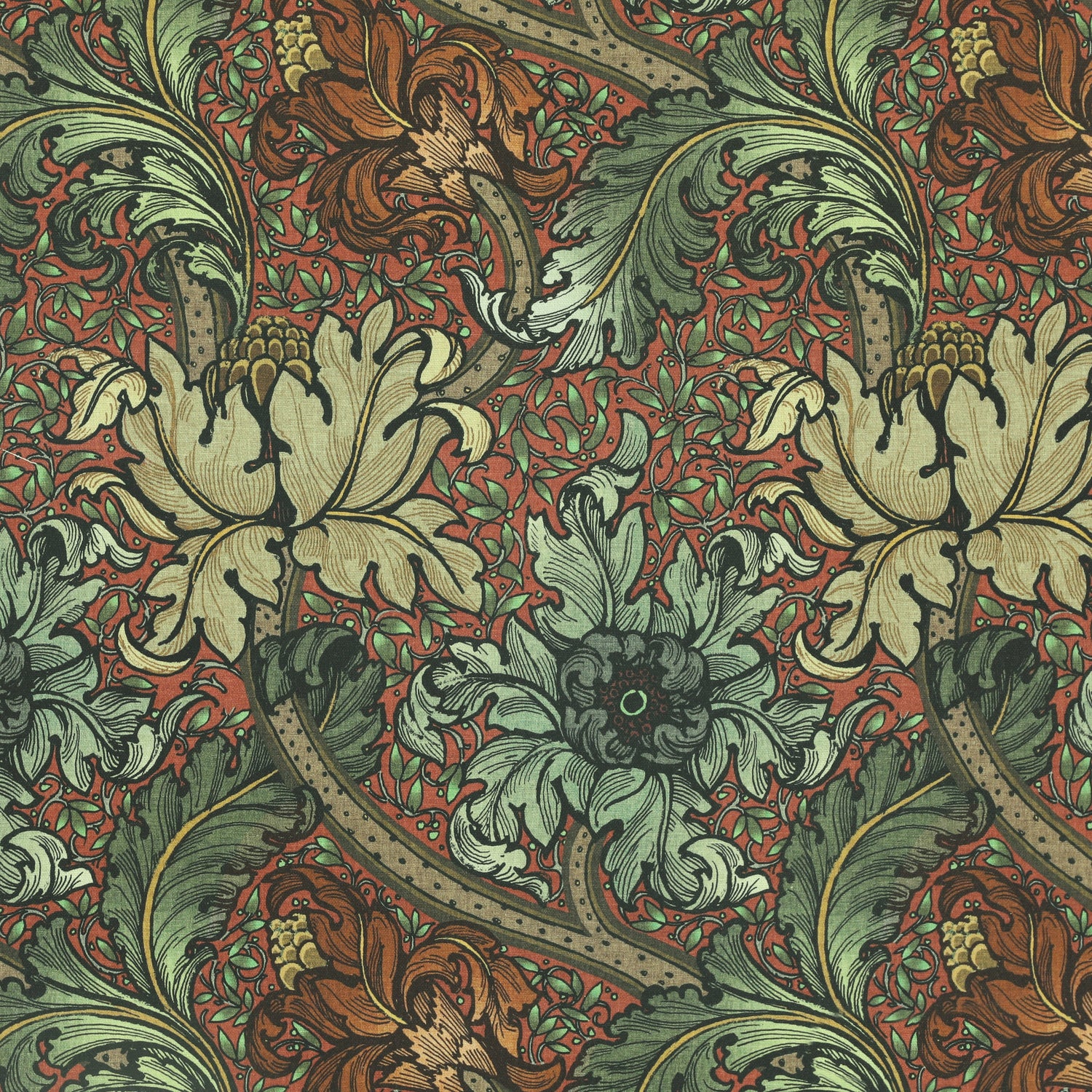 HOUSE Llewelyn-Bowen Morris Major Printed Made To Measure Curtains Spiced Flora