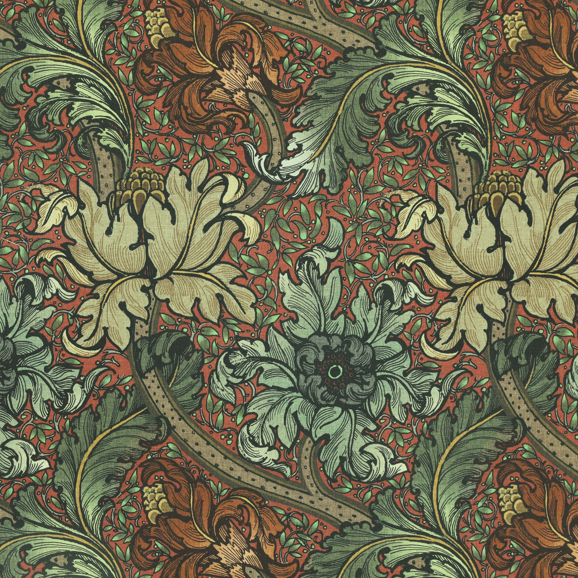 HOUSE Llewelyn-Bowen Morris Major Printed Made To Measure Curtains Spiced Flora