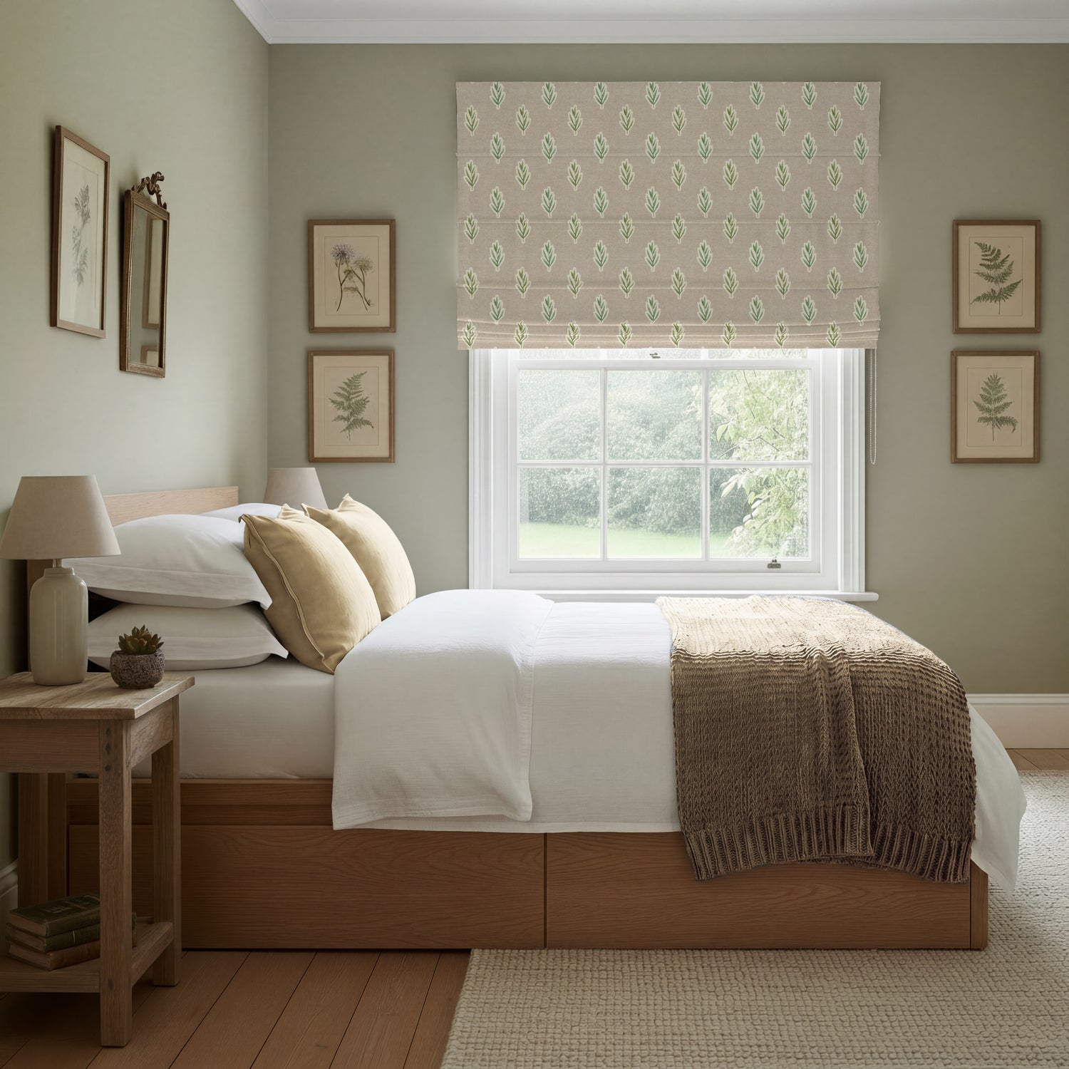 ANTE DECOR Hidcote Made To Measure Roman Blind Dusty Rose