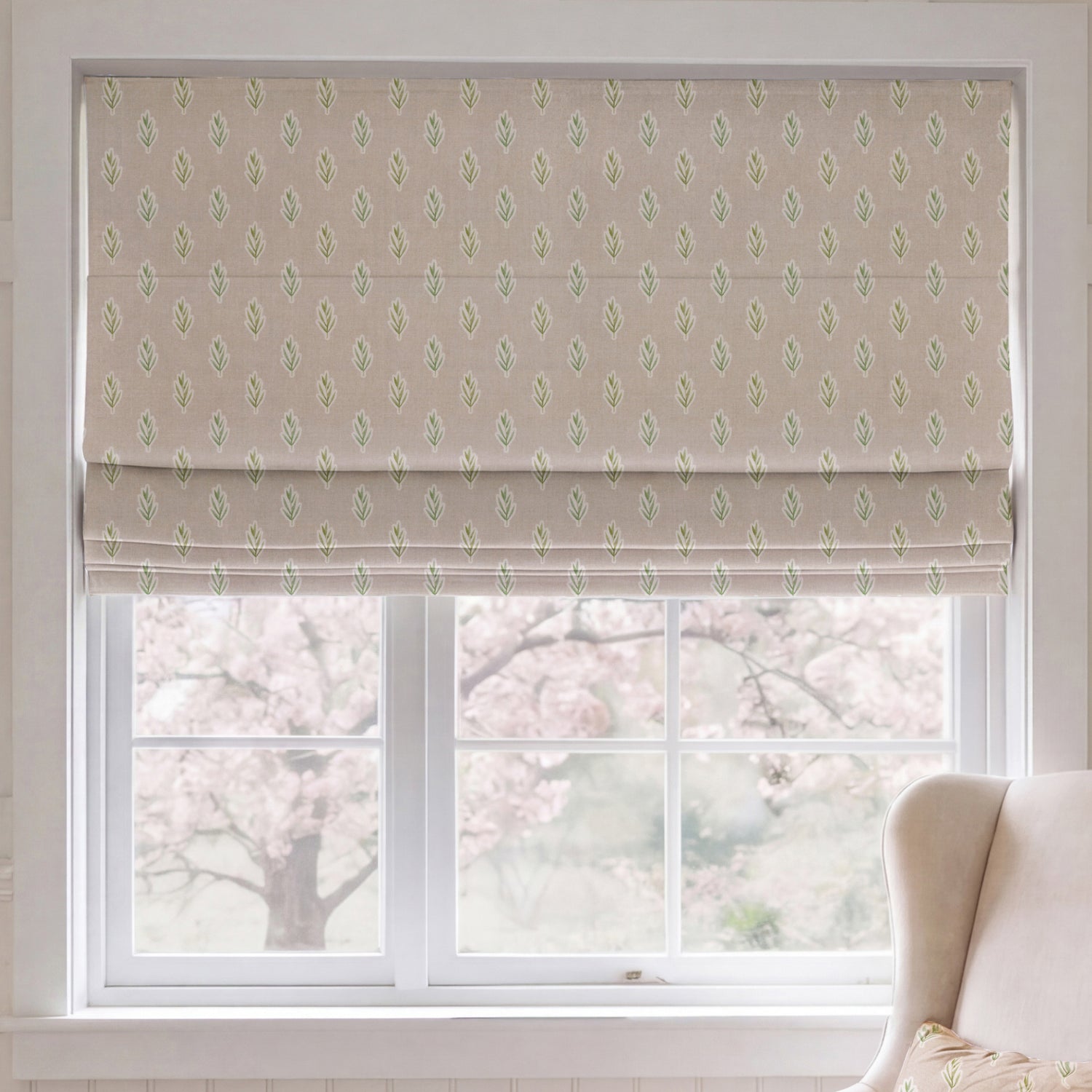 ANTE DECOR Hidcote Made To Measure Roman Blind Dusty Rose