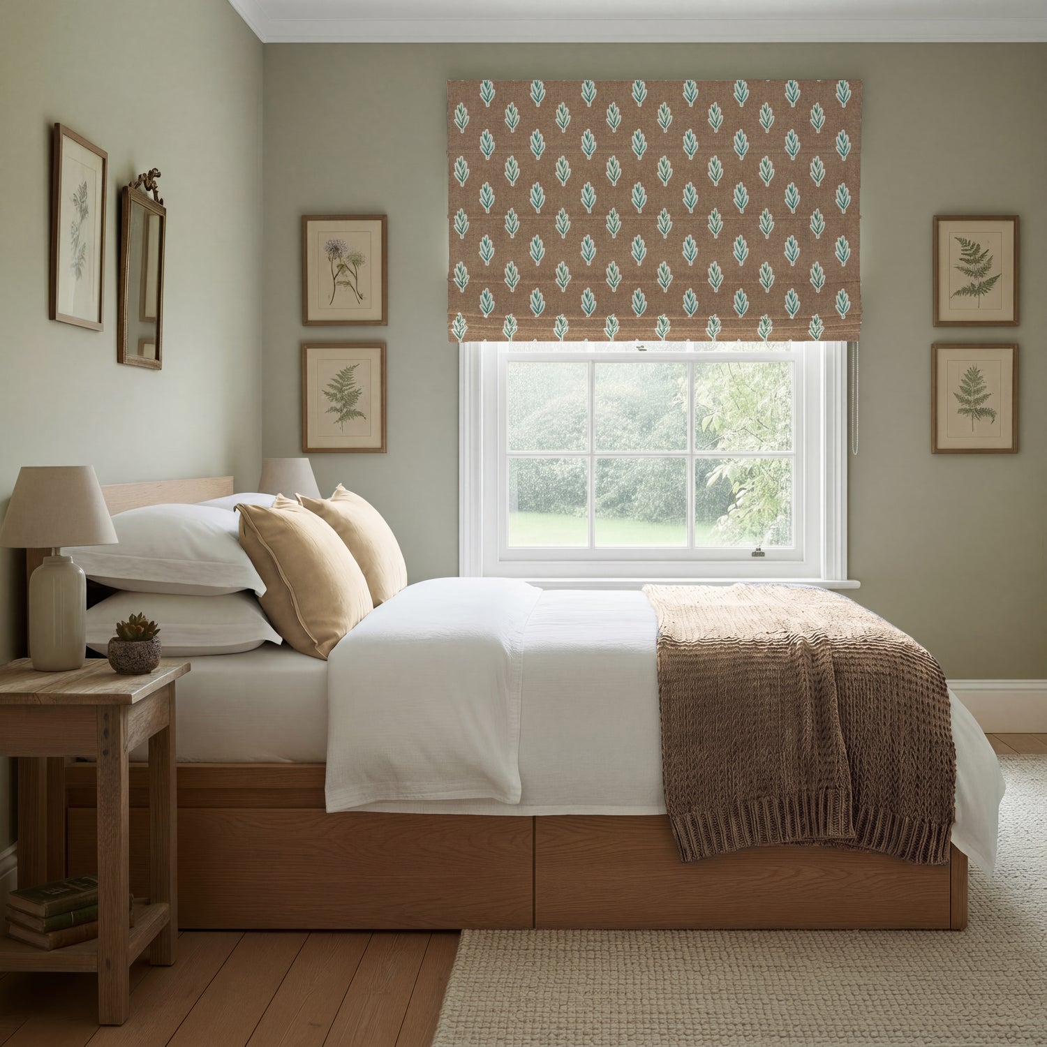 ANTE DECOR Hidcote Made To Measure Roman Blind Autumn