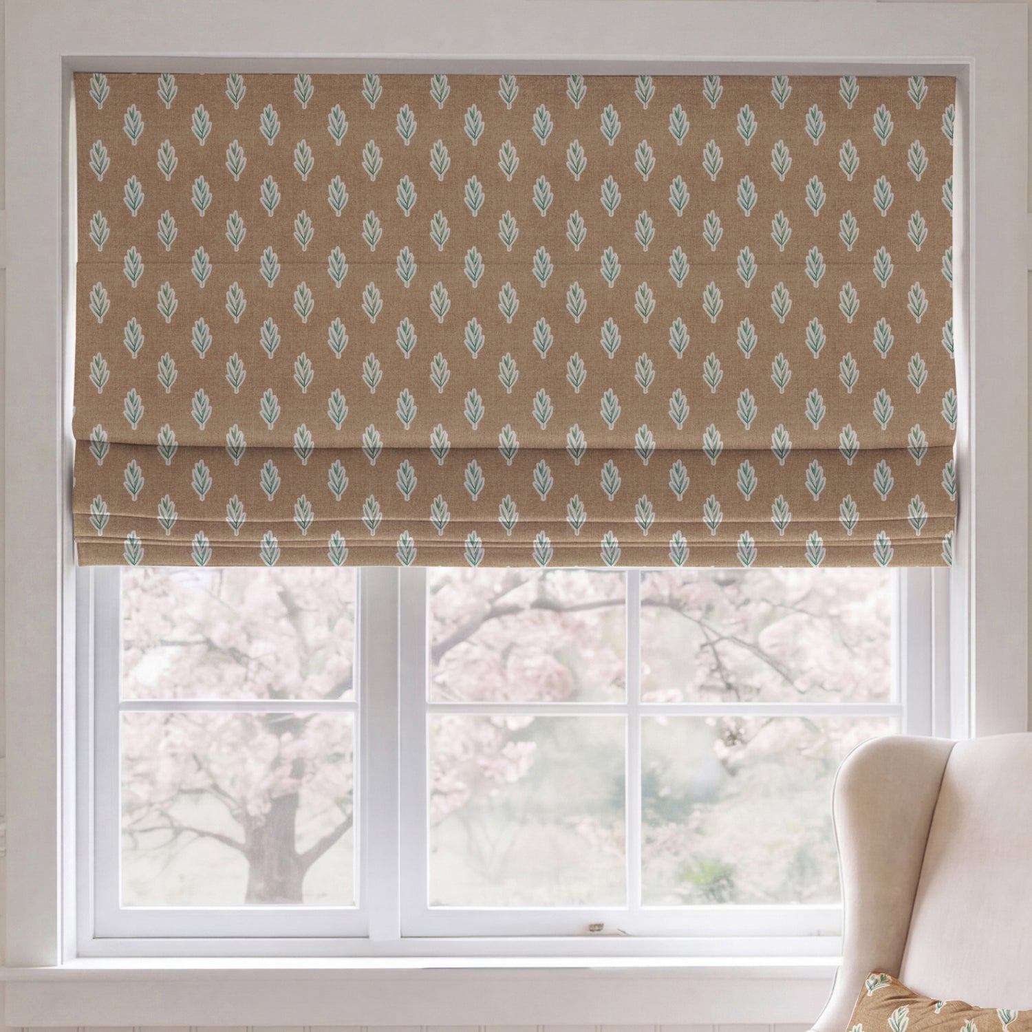 ANTE DECOR Hidcote Made To Measure Roman Blind Autumn