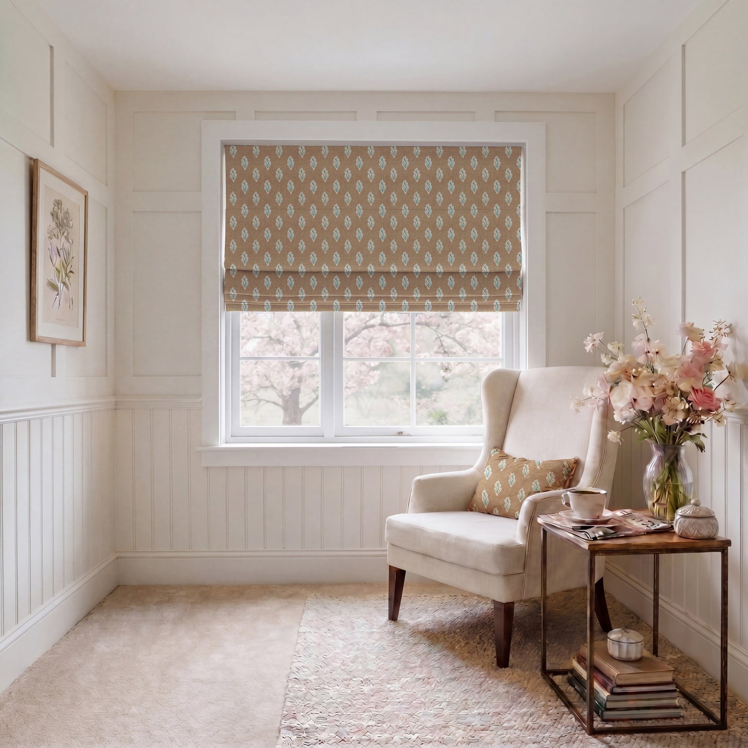 ANTE DECOR Hidcote Made To Measure Roman Blind Autumn