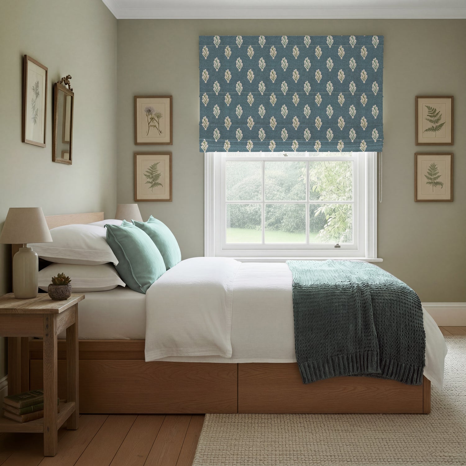 ANTE DECOR Hidcote Made To Measure Roman Blind Hyacinth