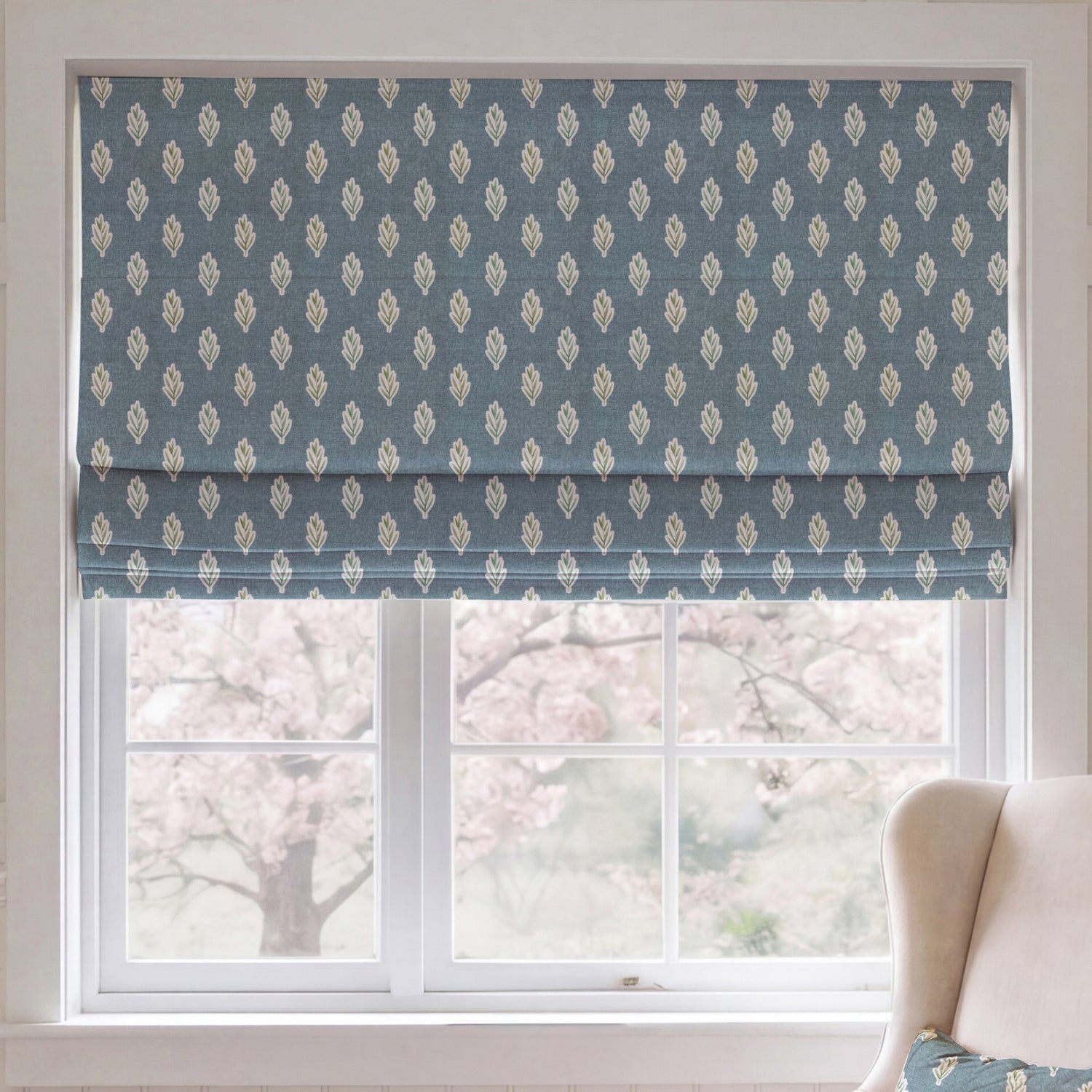 ANTE DECOR Hidcote Made To Measure Roman Blind Hyacinth