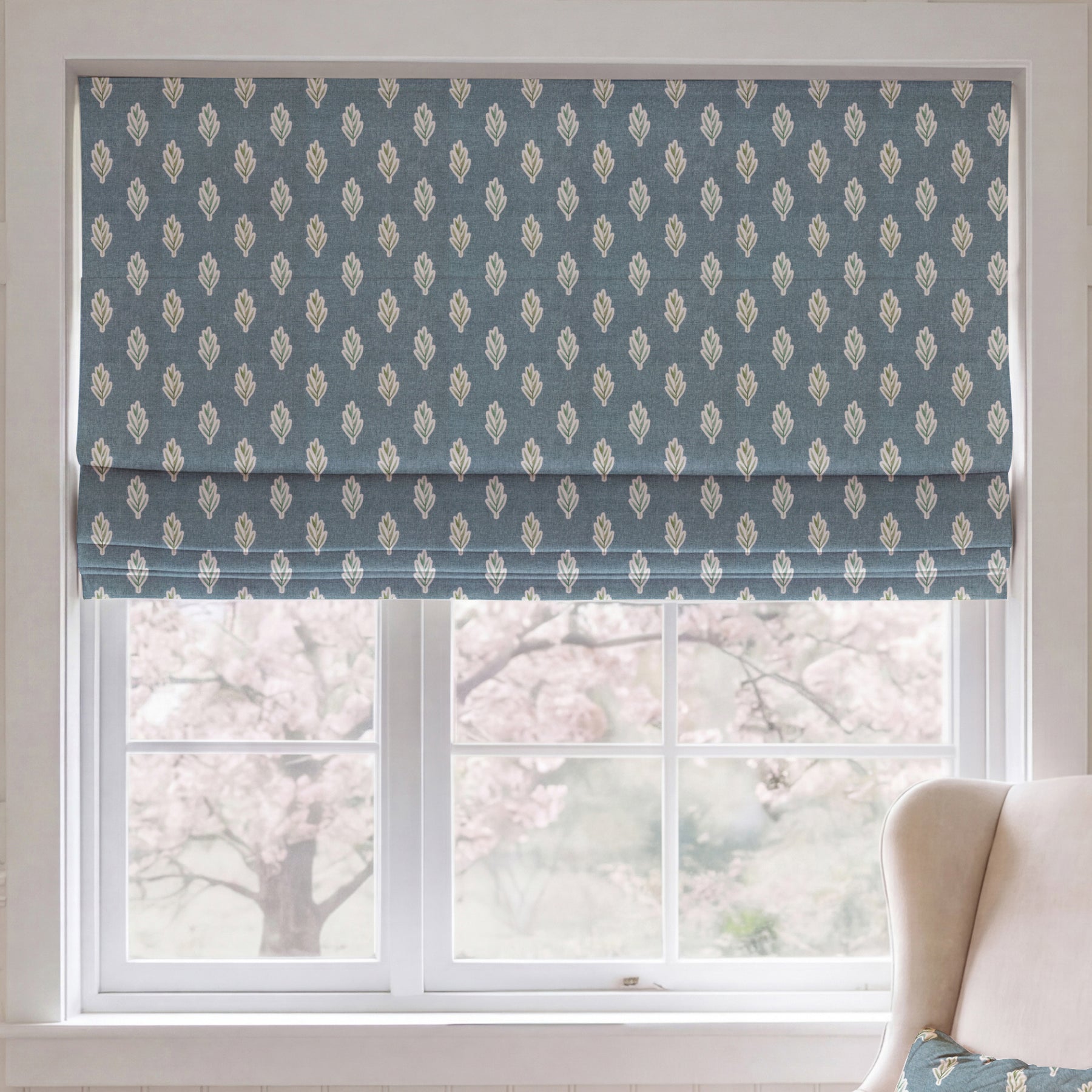 ANTE DECOR Hidcote Made To Measure Roman Blind Hyacinth