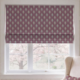 ANTE DECOR Hidcote Made To Measure Roman Blind Dark Mauve