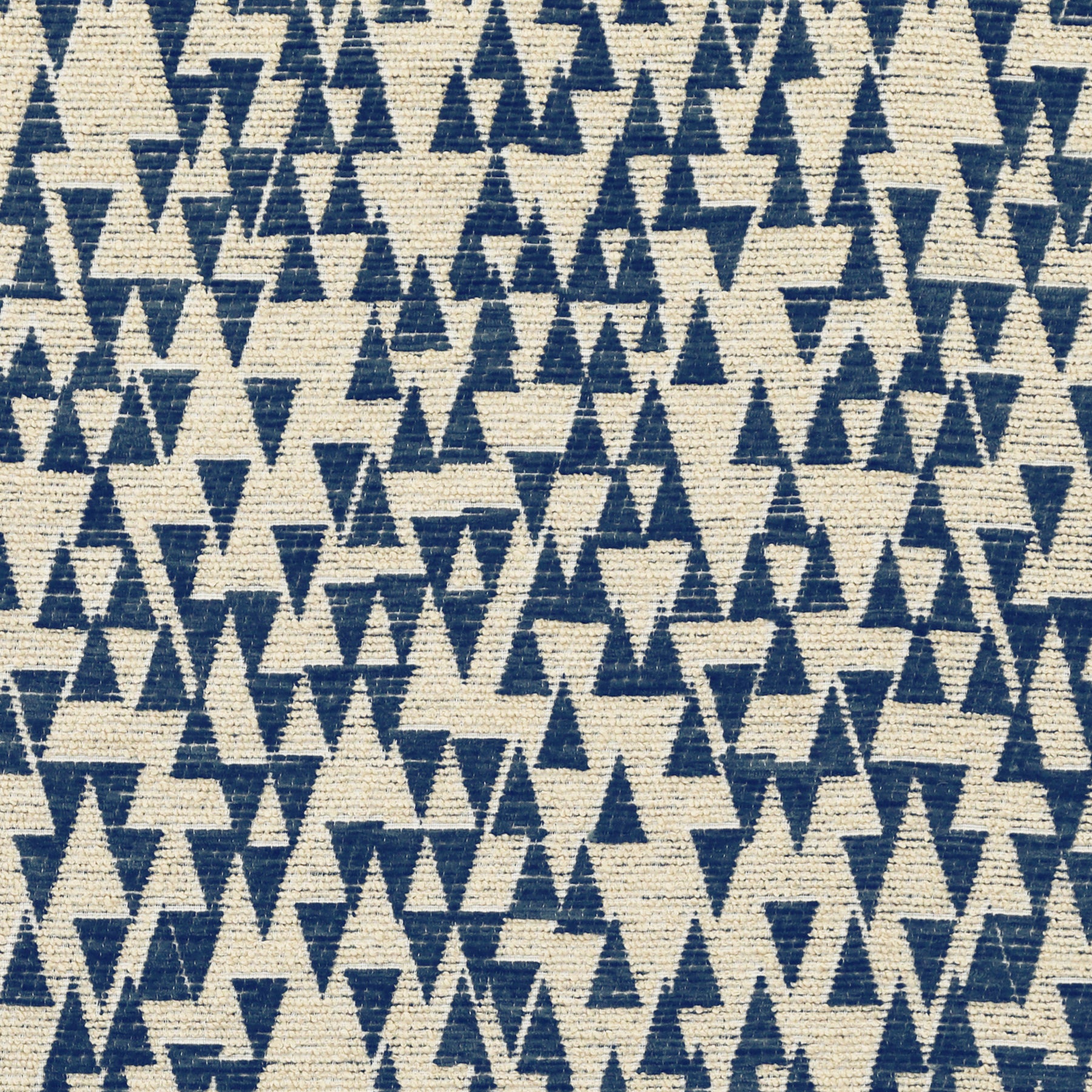 ANTE DECOR Hermes Fabric Almond Indigo
