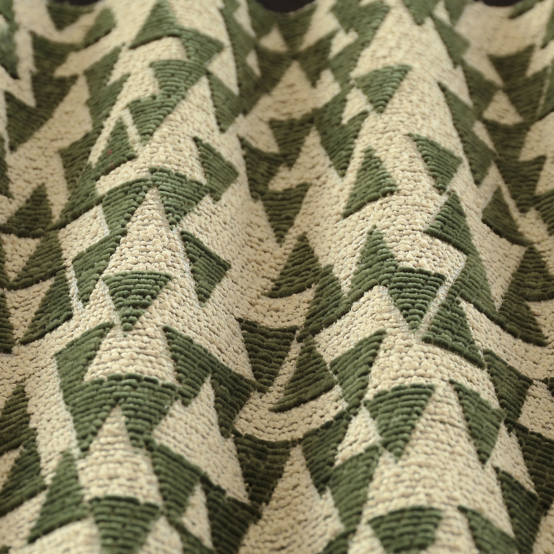 ANTE DECOR Hermes Made To Measure Roman Blind Cream Forest