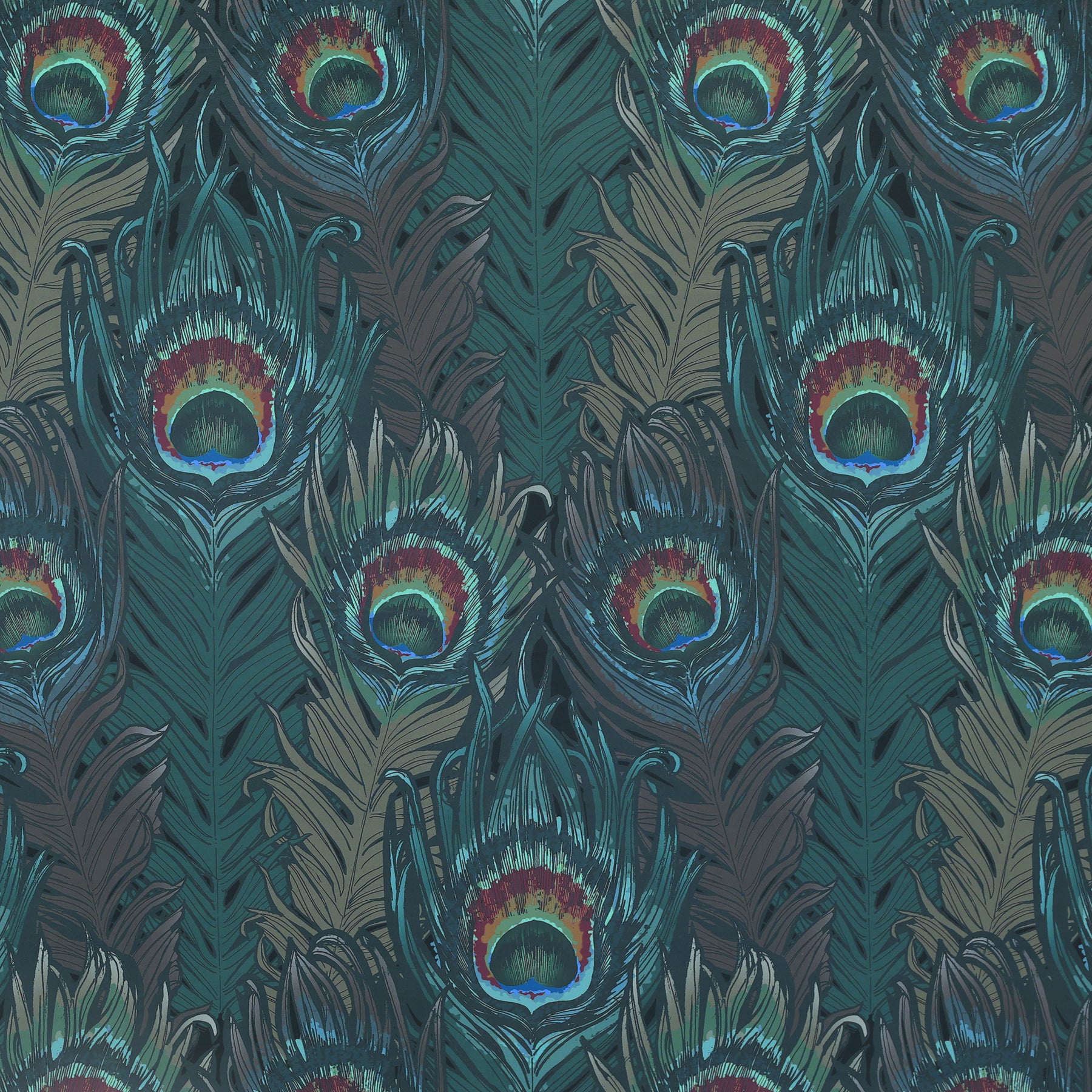 HOUSE Llewelyn-Bowen Naughty Aubrey Printed Velvet Fabric Pavoa