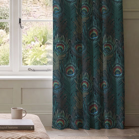 HOUSE Llewelyn-Bowen Naughty Aubrey Printed Velvet Made To Measure Curtains Pavoa