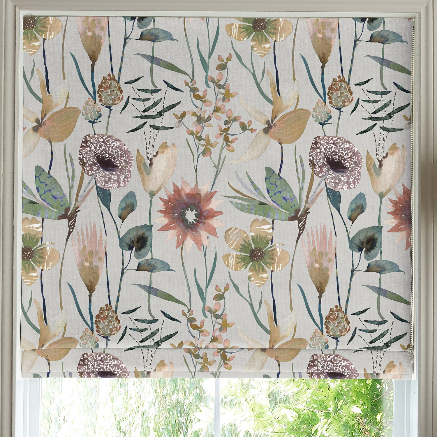 Voyage Oceania Made to Measure Roman Blind Sandstone
