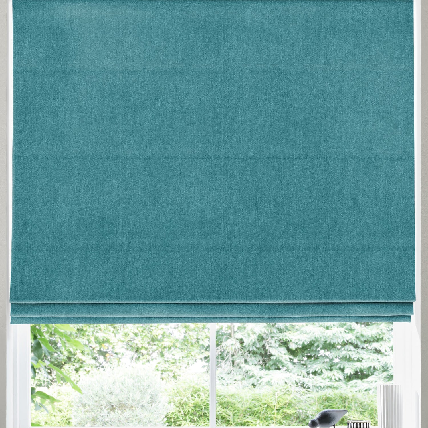 Florence Velvet Made to Measure Roman Blind Danube