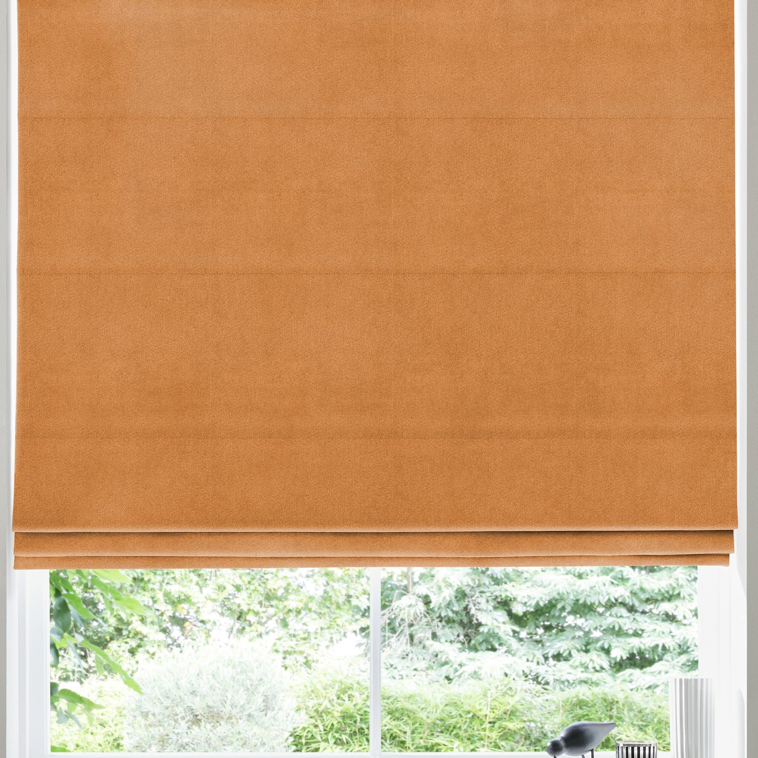 Florence Velvet Made to Measure Roman Blind Rust
