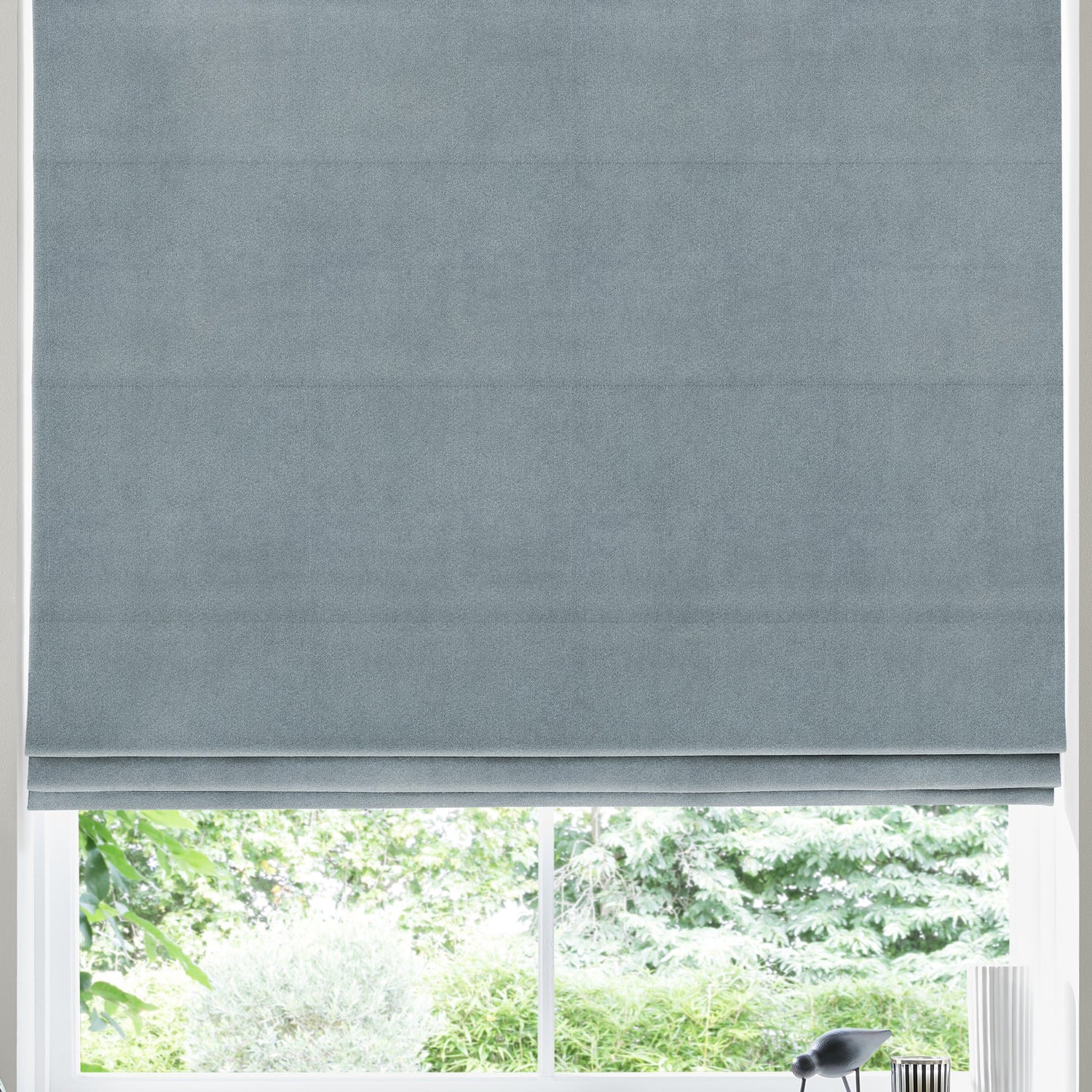 Florence Velvet Made to Measure Roman Blind Sky