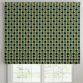 ANTE DECOR Palma Printed Cotton Made To Measure Roman Blind Lapis