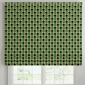 ANTE DECOR Palma Printed Cotton Made To Measure Roman Blind Emerald
