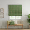 ANTE DECOR Palma Printed Cotton Made To Measure Roman Blind Emerald