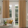 ANTE DECOR Palma Printed Cotton Made To Measure Roman Blind Burnt Umber