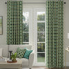 ANTE DECOR Palma Printed Cotton Made To Measure Curtains Lapis