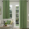 ANTE DECOR Palma Printed Cotton Made To Measure Curtains Emerald