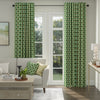 ANTE DECOR Palma Printed Cotton Made To Measure Curtains Emerald
