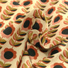 ANTE DECOR Palma Printed Cotton Made To Measure Curtains Burnt Umber