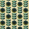 ANTE DECOR Palma Printed Cotton Fabric Lapis