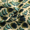 ANTE DECOR Palma Printed Cotton Fabric Lapis