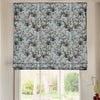 Linda Barker Rosa Fiore Linen Look Blackout Made To Measure Roman Blind China Blue