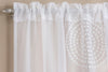 Orion Slot Top Ready Made Single Voile Curtain White