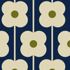 Orla Kiely Abacus Flower Translucent Made To Measure Roller Blind Navy