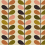 Orla Kiely Multi Stem Made To Measure Roman Blind Auburn Orange Sample Image