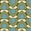 Orla Kiely Striped Tulip Made To Measure Roman Blind Bancha