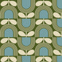 Orla Kiely Striped Tulip Blackout Made To Measure Roller Blind Bancha Sample Image