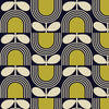 Orla Kiely Striped Tulip Made To Measure Roman Blind Navy