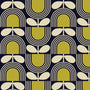 Orla Kiely Striped Tulip Made To Measure Curtains Navy Sample Image