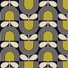Orla Kiely Striped Tulip Blackout Made To Measure Roller Blind Navy