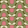 Orla Kiely Striped Tulip Blackout Made To Measure Roller Blind Pickel