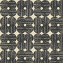 Orla Kiely Textured Flower Made To Measure Roman Blind Charcoal Sample Image