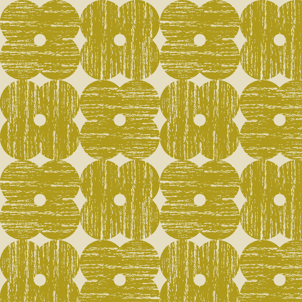 Orla Kiely Textured Flower Made To Measure Roman Blind Yellow