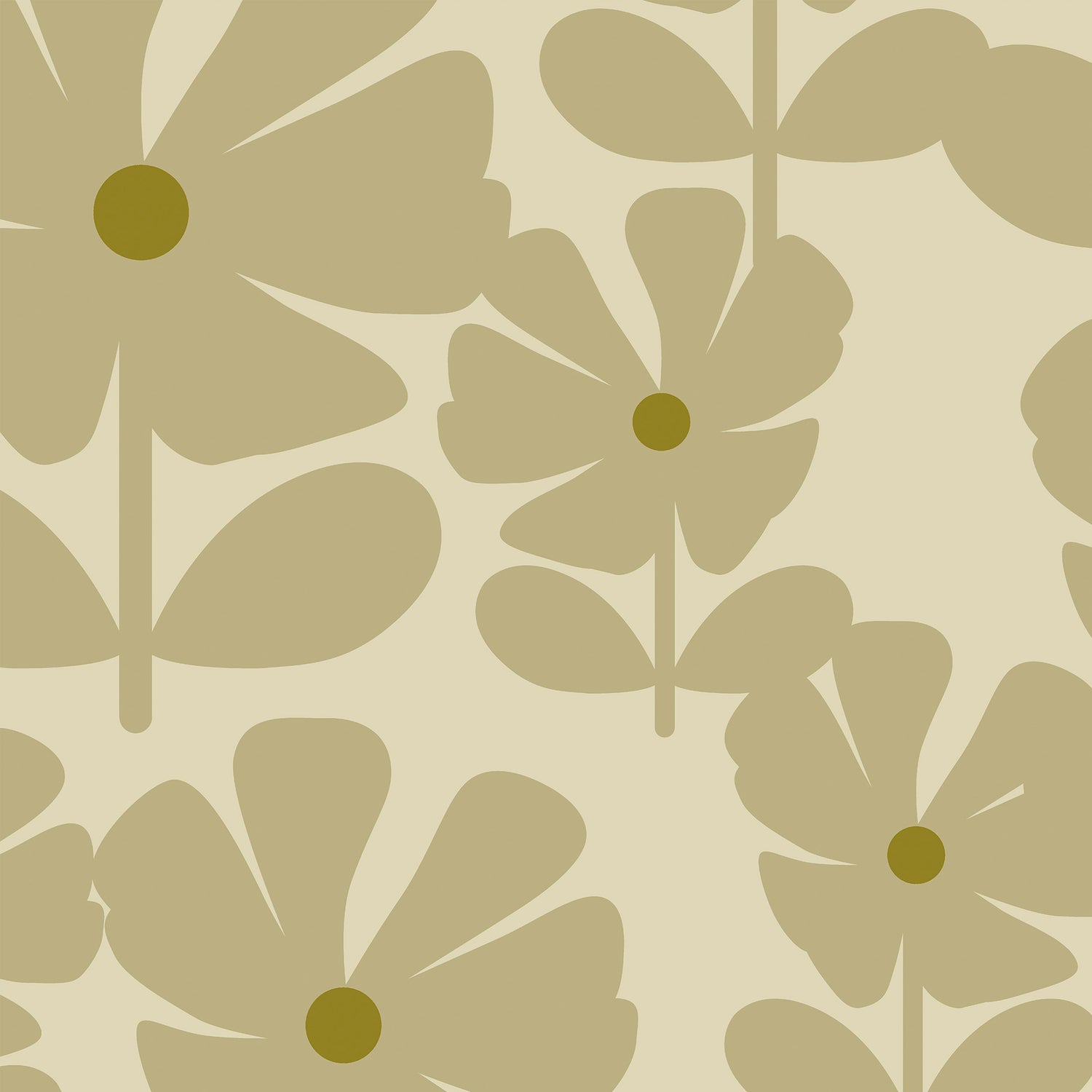 Orla Kiely Wildflower Made To Measure Roman Blind Vintage Lace