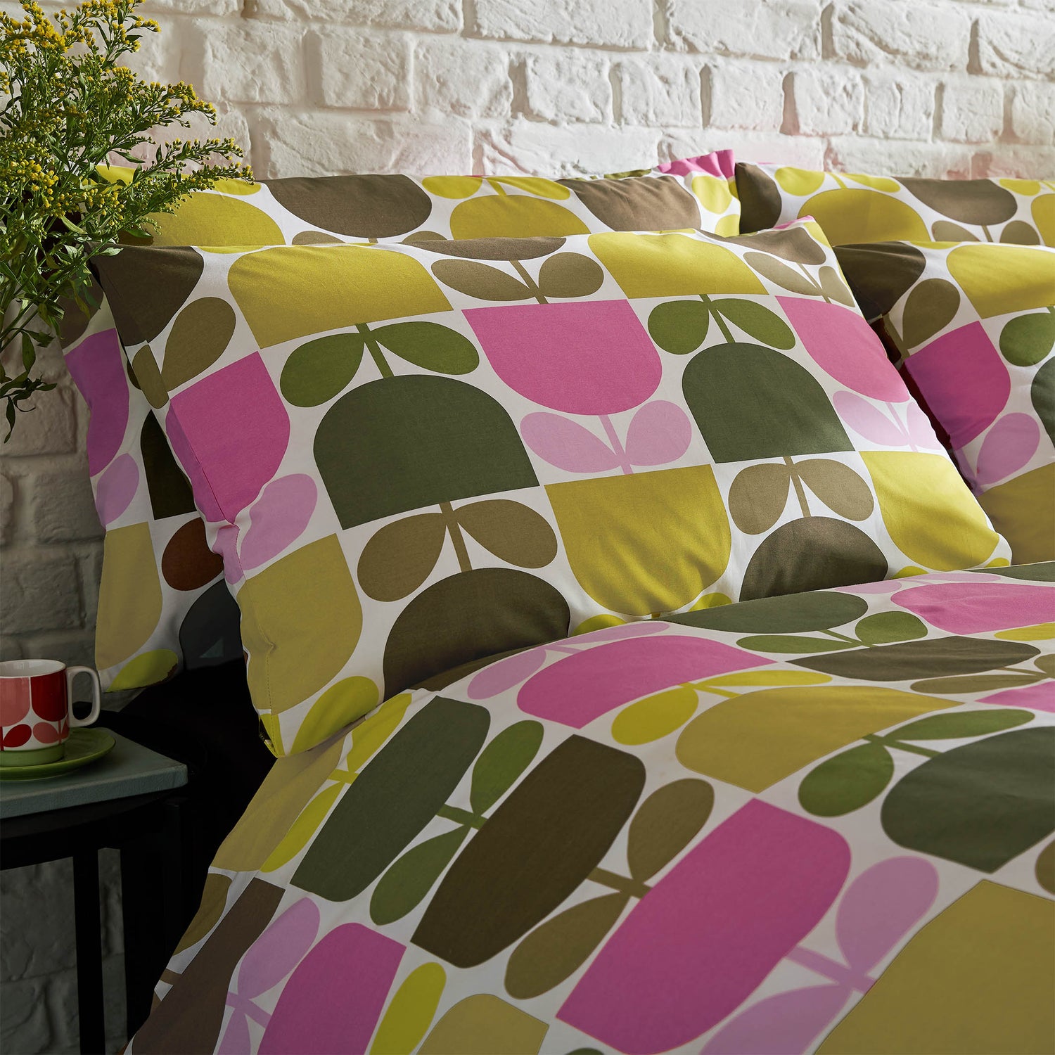 Orla Kiely Block Stem Duvet Cover Bedding Set Multi