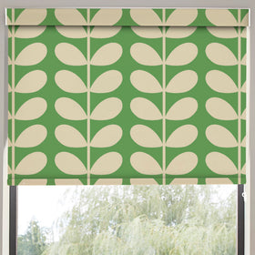 Orla Kiely Jumbo Solid Stem Made to Measure Blackout Roller Blind Green