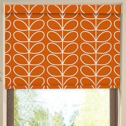 Orla Kiely Jumbo Linear Stem Translucent Made to Measure Roller Blind Persimmon