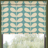 Orla Kiely Jumbo Solid Stem Made to Measure Blackout Roller Blind Duckegg